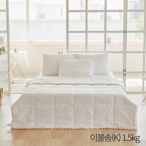 (홈쇼핑히트상품) [라뽐므] 사계절용 라울 60수 100% 호주산 천연양모 이불솜(K) 1.5kg