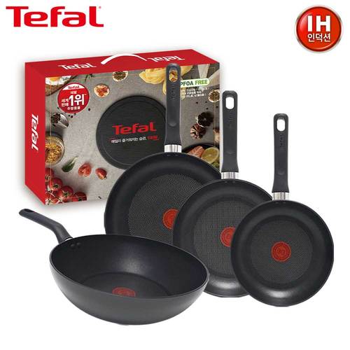테팔 인덕션 델리커시 티타늄 프라이팬 22cm+24cm+28cm+멀티팬 28cm TFC-ID248W