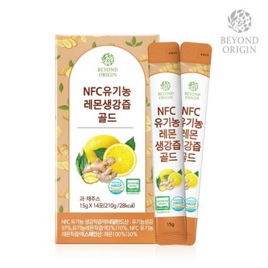 (1+1) [비욘드오리진] NFC 유기농 레몬생강즙 골드 (15g x 14포)