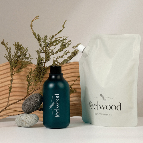 필우드 편백수 100% 스프레이 500ml+1L 세트 (편백나무받침대증정)