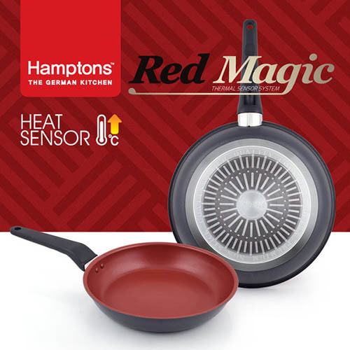 [Hamptons] 독일 햄튼 레드매직 인덕션 후라이팬 2종(24F+28F) HTR-4F8F