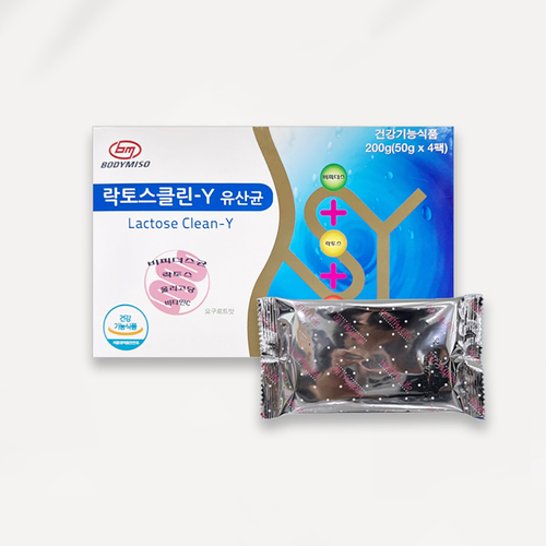 락토스클린-Y 유산균 50g x 4팩/유통기한 26.05.20까지
