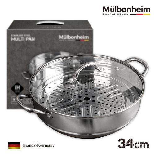 뮬본하임 IH스텐멀티팬찜기34cm