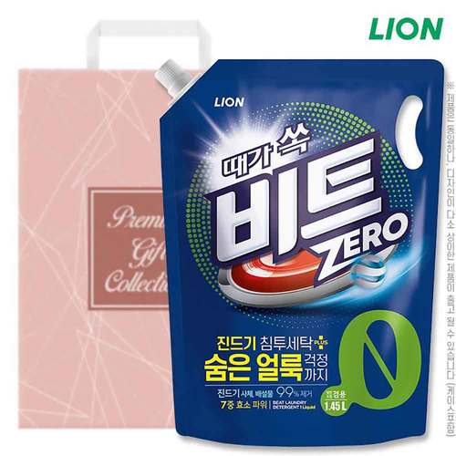 (종이쇼핑백)비트액체세제1.45L(리필)(일반,드럼겸용)