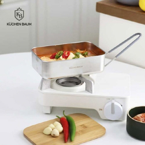 아이젠베르그 쿠헨바움 캠핑/차박/낚시 사각 스텐 반합 20cm