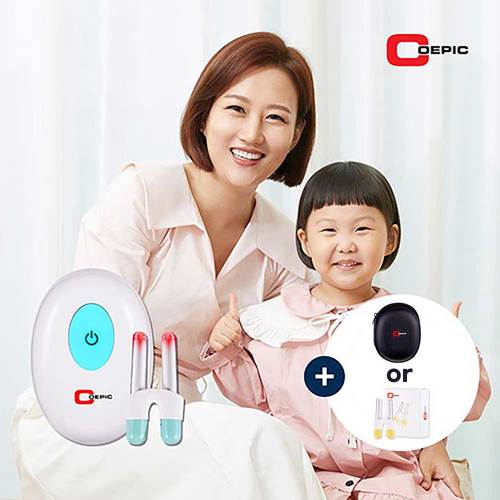 코에픽 알레르기 비염 듀얼 광선 홈케어 치료기 (기본형+고급 파우치/기본형+추가 노즈프로브) 택1