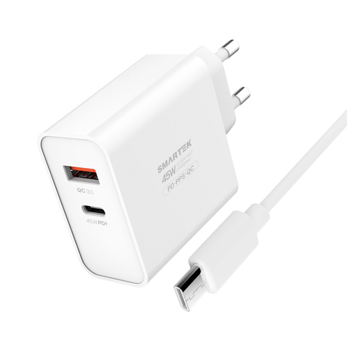 스마텍 45W PD 2포트 C타입 충전기 STQC-PD6000(CT)