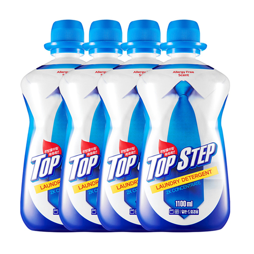 탑스텝 고농축 세탁세제 1100ml x 4개