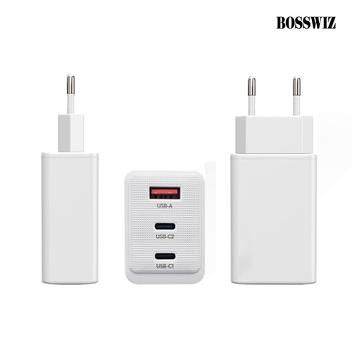 보스위즈 100W 3포트 초고속 충전기 어댑터 아답타 USB C타입 A타입 PD 멀티 고속 급속 퀵차지 노트북 휴대폰 BOS-100W2C1A