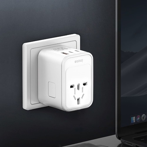 [아이노트] 65W Gan Charger 여행용 초고속 멀티 어댑터 TA65GW