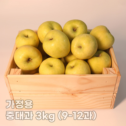 달콤하고 아삭한 가정용 시나노골드 사과 중대과 3kg (9-12과)
