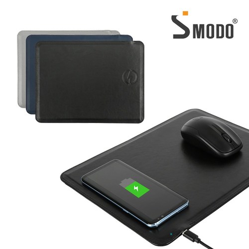 에스모도 209 USB 무선 충전 가죽 마우스 패드