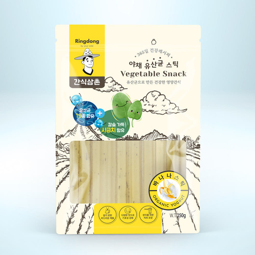 간식삼촌 야채유산균 바나나스틱 150g /애완간식