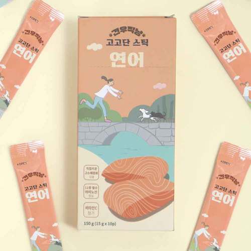 견우직냥 고고단스틱 연어(15g x10개입)*4ea