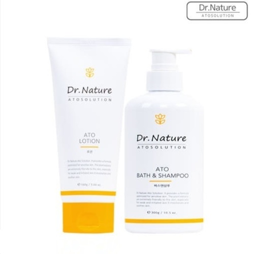 닥터네이처 저자극 베이비 유아 무향 아토 바스앤샴푸 300ml