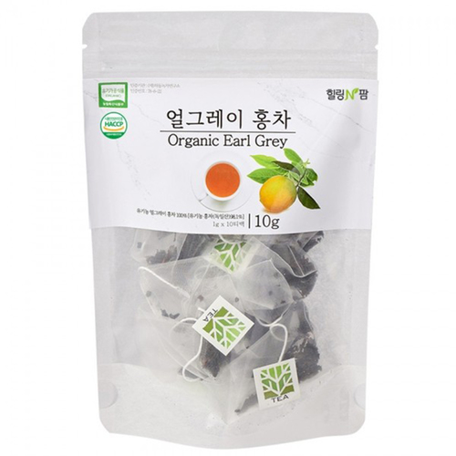 힐링앤팜 유기농 얼그레이 홍차 1gx10t