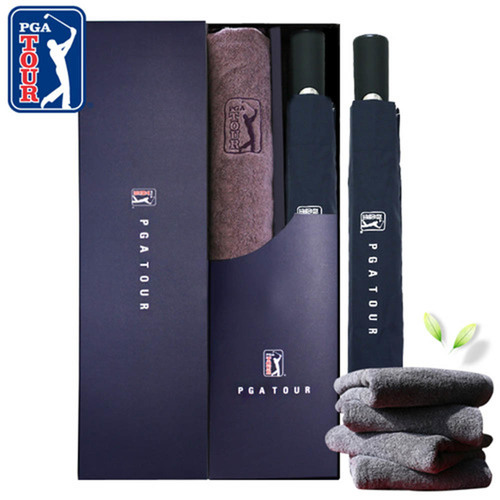 PGA 2단자동무지+190g 호텔타올세트 x 30ea
