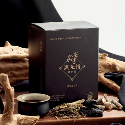 라이프글로우 흑원정 산양산삼 흑염소진액 1박스 1개월분(100ml 30포)