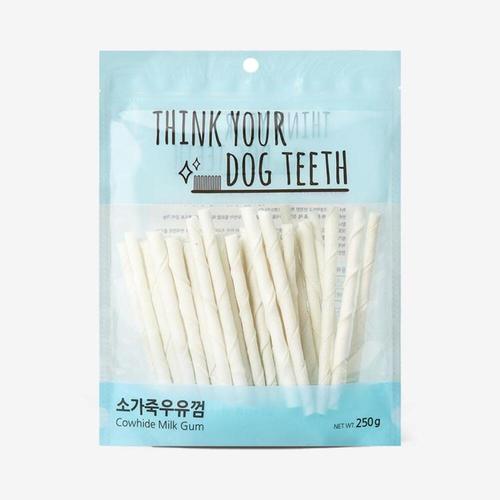 Think your dog teeth 소가죽 우유스틱껌 44P (250g)