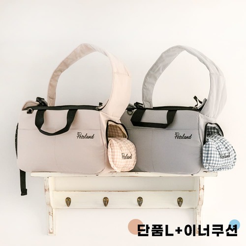 펫츠랜드 강아지 슬링백 이동 가방 스너그 단품L +이너쿠션 SET