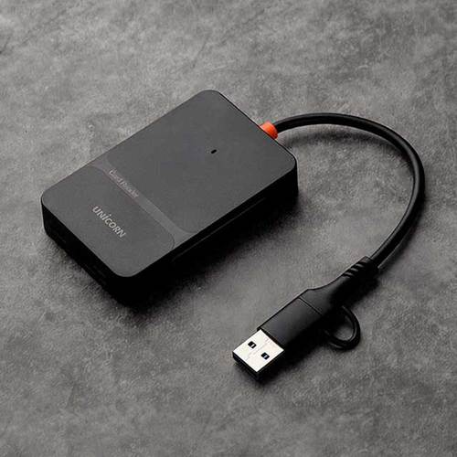 [유니콘] XC-6000M C+A타입 USB3.2 Gen1 6in1 멀티카드리더기 듀얼컨넥터