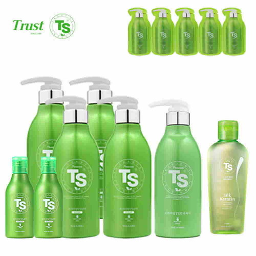 TS샴푸 프리미엄 TS 샴푸 500ml×4개+프리미엄 TS 샴푸 100ml×2개+프리미엄 TS 컨디셔너 500ml+TS 실크 케라틴 헤어 에센스 170ml+프리미엄 샴푸 6ml×5개