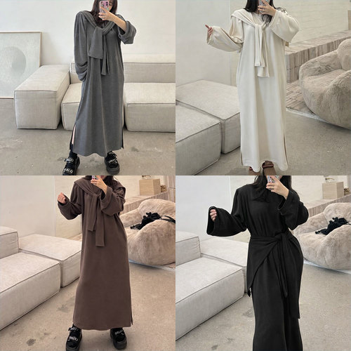 더룩 오버 데일리 숄 원피스 셋업