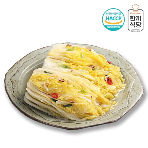 한끼식당 우리 농산물 100% 백김치5kg