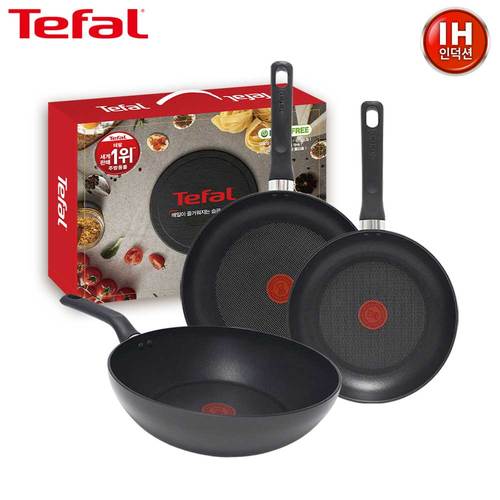 테팔 인덕션 델리커시 티타늄 프라이팬 24cm+28cm+멀티팬 28cm TFC-ID48W