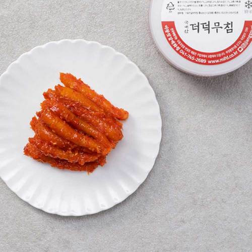 미왕젓갈백화점 정성을 다하는 반찬 국산 더덕으로 만든 깊은 맛 더덕무침 250g(아이스박스 포장)