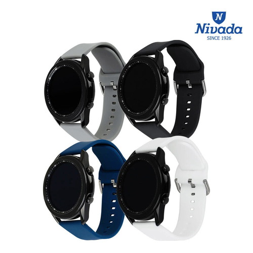 니바다 NVD 6002 퀵릴리즈 갤럭시워치 스트랩 실리콘밴드 22mm(외경 45/46mm 호환가능) 4종 중 택1