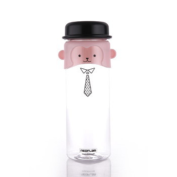 [네오플램]트라이탄 원숭이 캐릭터 리보틀 물병 500ml