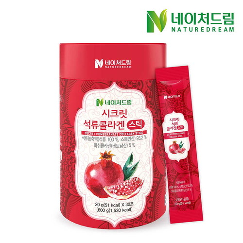네이처드림 시크릿 석류콜라겐스틱 20g x 30포