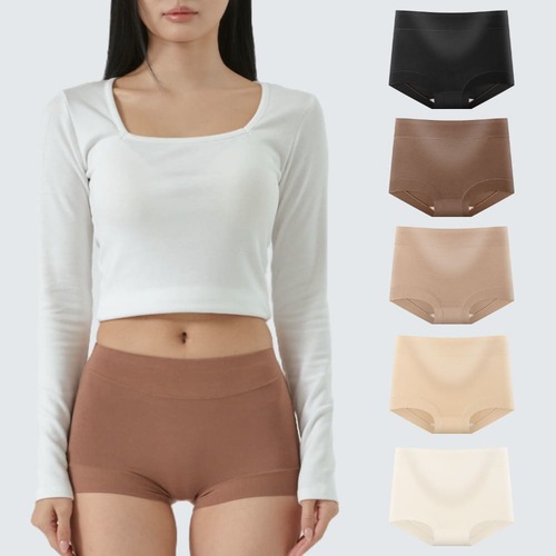 [언더액티브] 퓨어 모달팬티 편한 여성 하이웨스트 데일리 여자 팬티 속옷 세트 5PACK