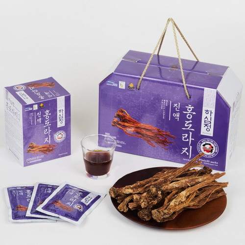[횡성인삼영농조합] 하심정 홍도라지진액 80ml x 30포