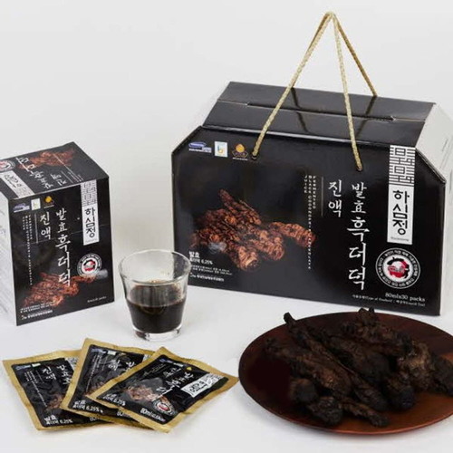 [횡성인삼영농조합] 하심정 발효흑더덕진액 80ml x 30포