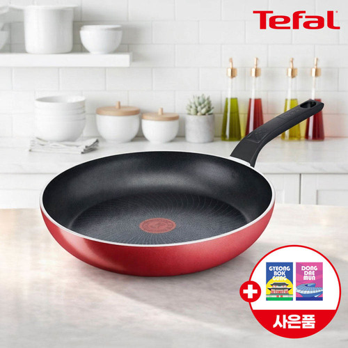 ★봄봄선물페스타★ [테팔] 메이드 인 프랑스 G6 인덕션 스타트앤쿡 프라이팬 28cm+(증정) 셀룰로오스 코팅팬 전용 스펀지(수세미) 2P