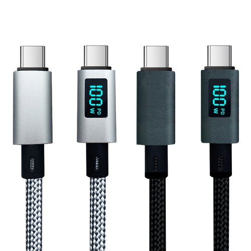 LED CtoC타입 PD 100W 초고속 충전데이타 케이블 BOS-100LCD