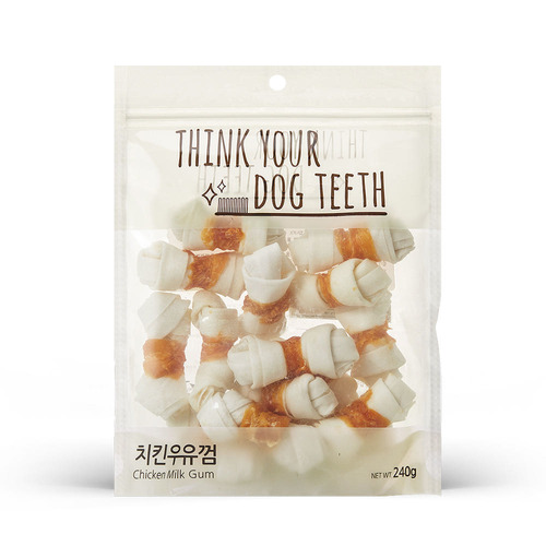 THINK YOUR DOG TEETH 치킨 딩고 우유껌 15P