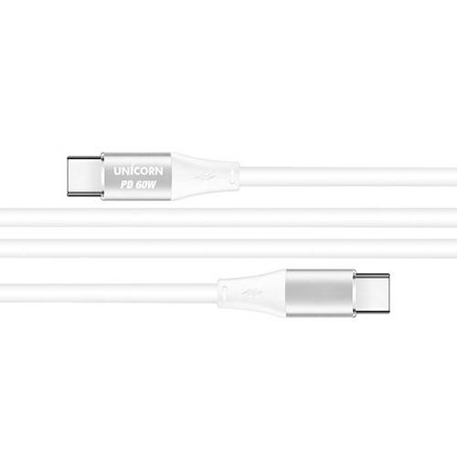 유니콘 C to C 60W 초고속 충전 데이터 케이블 CCP-2M