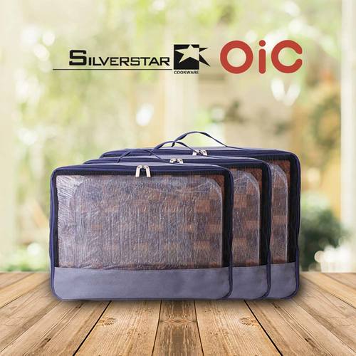실버스타 OIC 앤드그레인 캄포나무 트레이도마 가방 (소)
