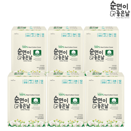 샐리의 법칙 순면이좋은날 중형12p 6팩