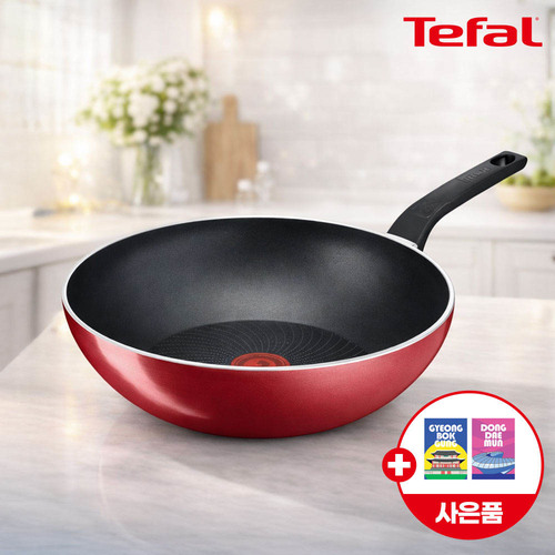 ★봄봄선물페스타★ [테팔] 메이드 인 프랑스 G6 인덕션 스타트앤쿡 멀티팬 28cm+(증정) 셀룰로오스 코팅팬 전용 스펀지(수세미) 2P