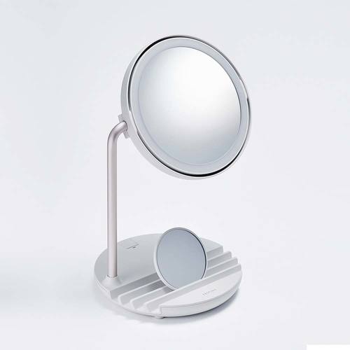 페스티노 충전식LED 팬 미러 SMHB-032-WH
