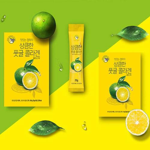 [태반의땅제주] 상큼한풋귤콜라겐 20g x 15포