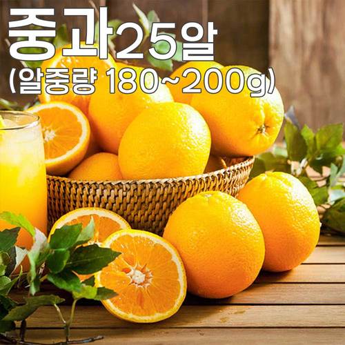 고당도 블랙라벨 네이블 오렌지 - 중과 (알중량 180~200g) 25알