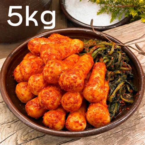 [집밥먹자] 국내산 재료로 만든 총각김치 5Kg