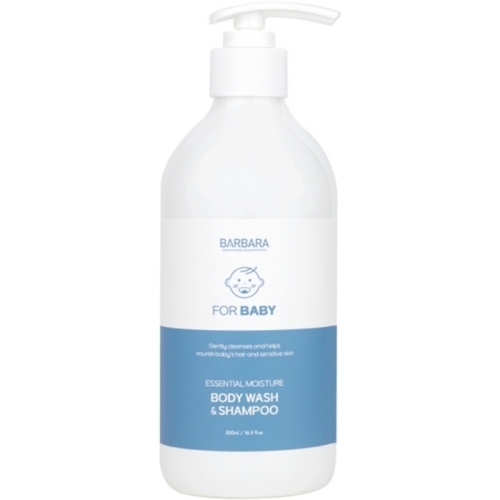 [바르바라] 베이비 에센셜 모이스처 바디워시 앤 샴푸 500ml