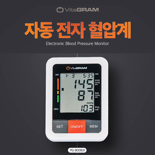 비타그램 전자 혈압계 PG-800B31 (세로형)