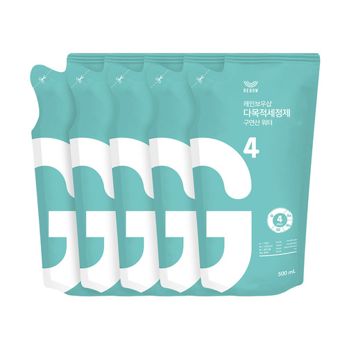 [레인보우샵]다목적세정제 구연산 워터 500ml 리필x5